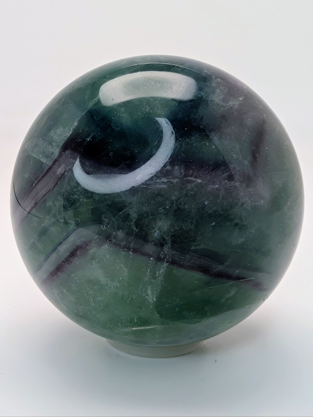 Rainbow Fluorite Sphere Crystal